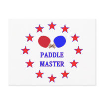 Paddle Master Ping Pong Postcard