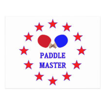 Paddle Master Ping Pong Postcard