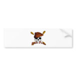 Paddle Pirates - Skull and paddles bumper stickers