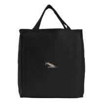 Paddlefish Embroidered Tote Bag