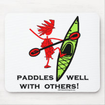 Paddles Well With Others Mouse Pad