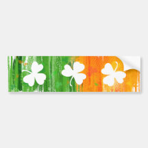 Paddy Ink Lucky Clovers bumper sticker