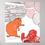 Paddy Paws Finds a Red Coat Print