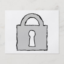 Padlock. Top Secret or Confidential Icon. Custom Flyer