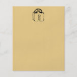 Padlock. Top Secret or Security Icon. Custom Flyer