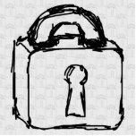 Padlock. Top Secret or Security Icon. Custom photo sculptures