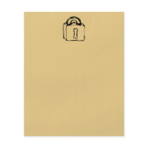 Padlock. Top Secret or Security Icon. Custom Flyer