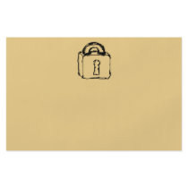 Padlock. Top Secret or Security Icon. Personalised Flyer