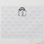 Padlock. Top Secret or Security Icon. Flyers