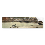 Padstow Quay, Cornwall, England classic Photochrom bumper stickers