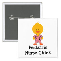 Paediatrics Nurse Chick Button