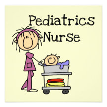 Paediatrics Nurse Tshirts and Gifts Custom Announcement