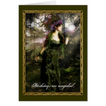 Pagan Birthday Greeting Card
