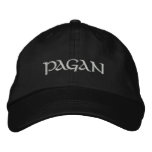 Pagan Embroidered Hat - Silver Letters embroidered hats