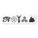 Pagan Faiths bumper stickers