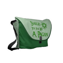 Pagan Smile Messenger Bags