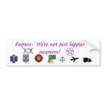 Pagans not hippies bumper stickers