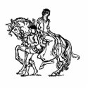 Page Leading Lady's Horse photo sculptures