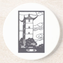 Pagoda Drink Coaster