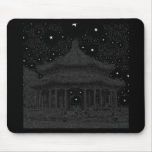 Pagoda in the Stars Mousepads