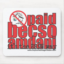 Paid becso amdani mouse pad