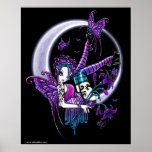 Paige Butterfly Moon Rainbow Fairy Poster posters