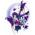 Paige Crescent Moon Flower Fae t-shirts