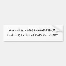 Pain & Glory - Half Bumper Stickers