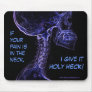 "Pain in neck..." (purple) chiropractic mousepad
