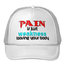 Pain Is Just Weakness Leaving Your Body Mesh Hat