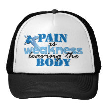 Pain is Weakness leaving the body Mesh Hats