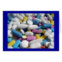 Pain Pills for a Pain-free Holiday Card