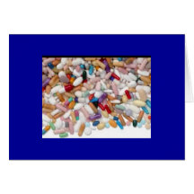 Pain Pills for a Pain-free Holiday Greeting Cards