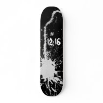 paint, 12:16 skateboard deck