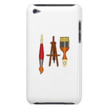 Paint Brushes and Art Easel iPod Touch Cover