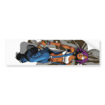Paint girl grey graf bumper sticker