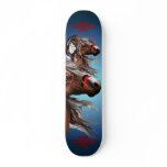 Paint Horse and Feathers Skateboard