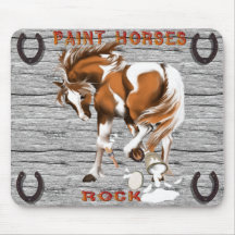 Paint Horses Rock mousepad