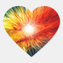 paint in space heart sticker