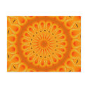 Paint it orange - fresh mandala art postcards