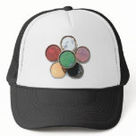 paint lid flower hats
