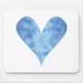 Paint-my-Heart Misty Blue Mousepads