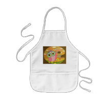 Paint My Love Owl Apron