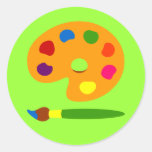 Paint Palette Art Stickers