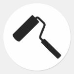 Paint roller sticker
