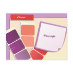Paint Samples and Notes postcards