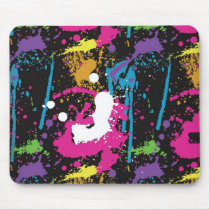 paint splash mouse pad