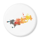 Paint Splat Trumpet magnets
