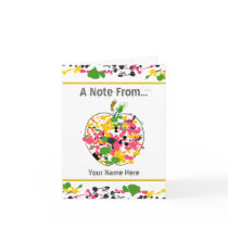 Paint Splatter Apple Teacher Notecard