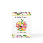 Paint Splatter Apple Teacher Notecard